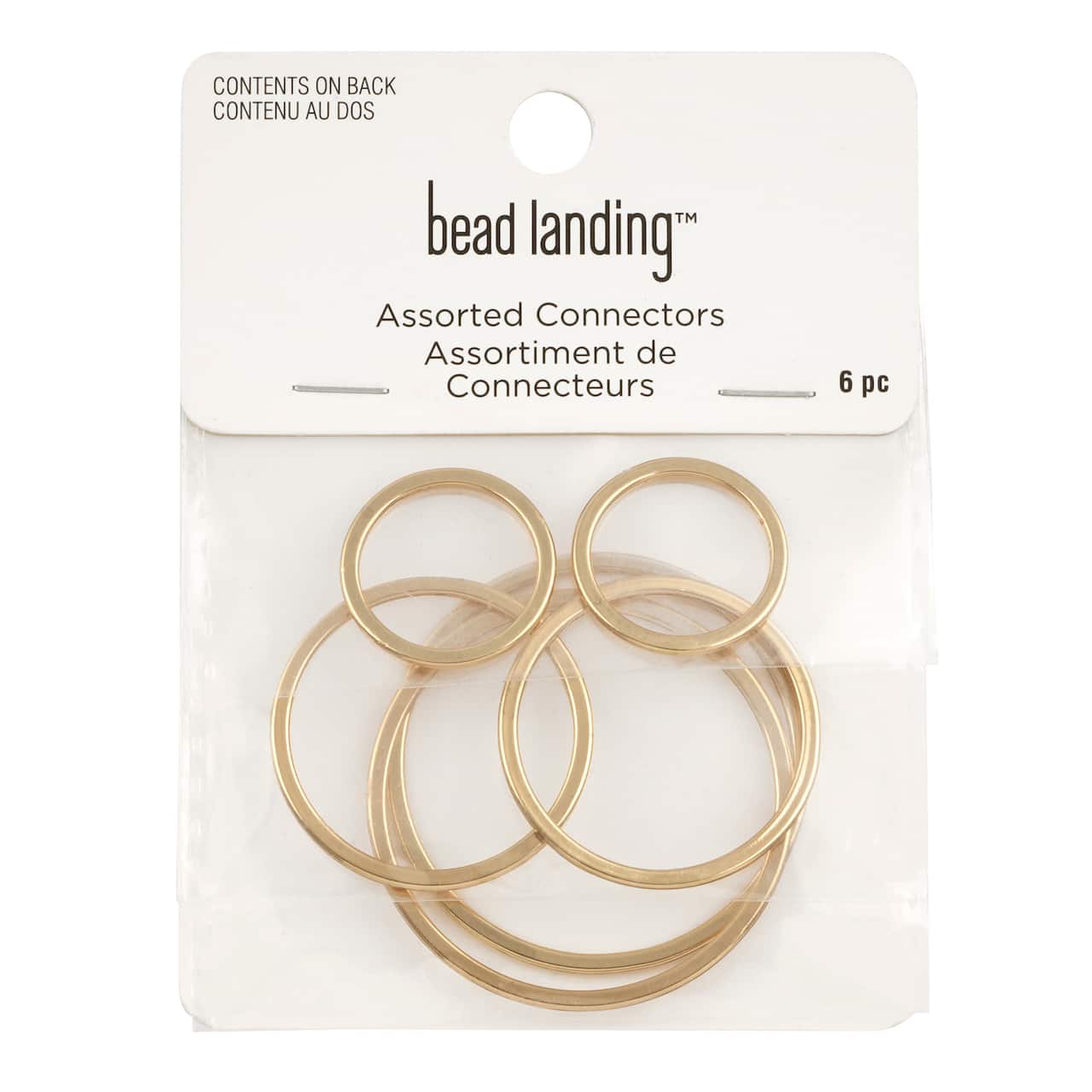 12 Packs: 6 ct. (72 total) Mixed Round Connectors by Bead Landing™